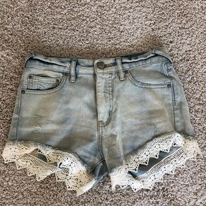 Free People denim shorts